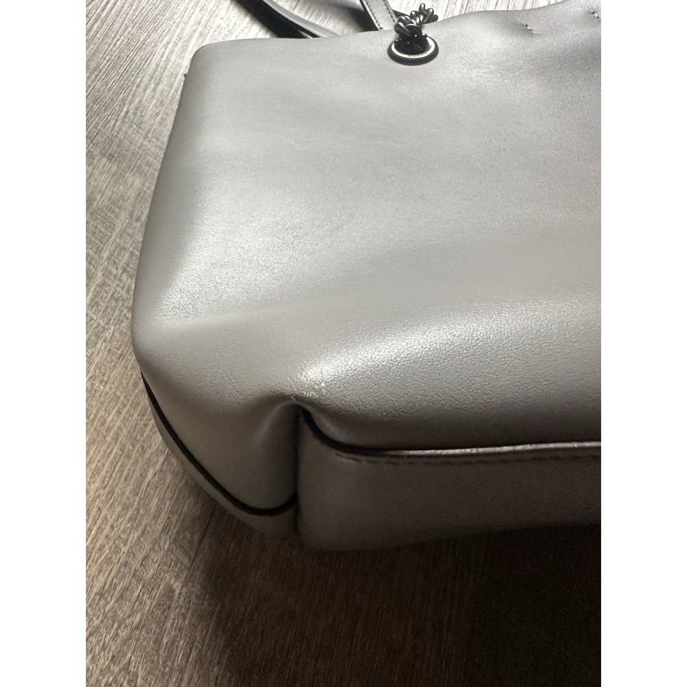 $375 COACH Signature Chain Convertible Gray Large Tote with Black Chain - Picture 16 of 16